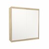 Riidekapp Adrk Furniture Terecia 200, 58 x 200 x 215 cm, tamme värv/valge