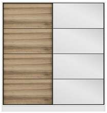 Riidekapp Kalune Design Kale 3162, 52 x 180 x 190 cm, pruun/valge