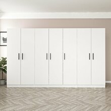 Riidekapp Kalune Design Kale 3808, 52 x 315 x 210 cm, valge