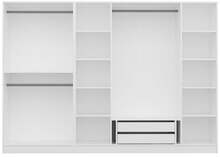 Riidekapp Kalune Design Kale 4929, 52 x 270 x 190 cm, valge