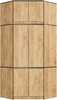Nurgakapp Akord S100, 100 x 50 x 235 cm, tamm/pruun