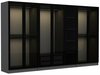 Riidekapp Kalune Design Kale 6655, 52 x 315 x 190 cm, antratsiit/must