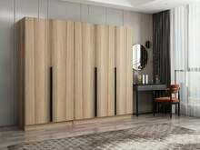 Riidekapp Kalune Design Kale Plus 7795, 225 x 52 x 210 cm, tamm