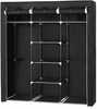 Kangast riidekapp Songmics RYG12B, 175 x 150 x 45 cm, must