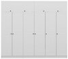 Riidekapp Kalune Design Kale 5229, 52 x 270 x 255 cm, valge
