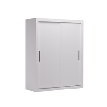 Liugustega riidekapp Adrk Furniture Modi 160, 160 x 64 x 200 cm, valge/must