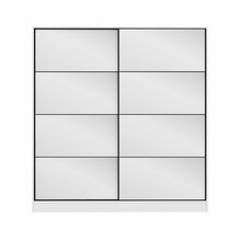 Riidekapp Kalune Design Kale 3965, 52 x 180 x 210 cm, peegliga, valge