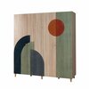 Riidekapp Kalune Design Loni 4 972, 52 x 180 x 192 cm, pruun