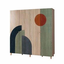 Riidekapp Kalune Design Loni 4 972, 52 x 180 x 192 cm, pruun
