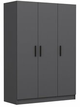 Riidekapp Kalune Design Kale 2265, 135 x 52 x 190 cm, antratsiit
