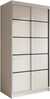 Riidekapp Adrk Furniture Verto 100, 100 x 58 x 200 cm, valge, liugustega