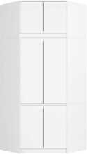 Nurgakapp Akord S100, 100 x 50 x 235 cm, valge