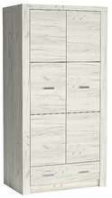 Riidekapp Halmar Indianapolis I1, 96 x 58 x 192 cm, valge