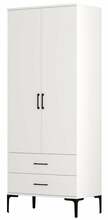 Riidekapp Kalune Design Kumsal T, 201.4 x 80 x 47.5 cm, valge