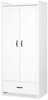 Riidekapp Klups Amelia, 85 x 50 x 190 cm, valge