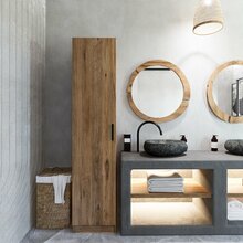 Riidekapp Hanah Home Yaman 1 Door, 40 x 182 x 47 cm, pähkel