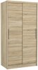 Riidekapp Adrk Furniture Asten 100, 100 x 58 x 200 cm, sonoma tamm