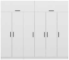 Riidekapp Kalune Design Kale 3086, 52 x 270 x 235 cm, valge