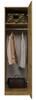 Magamistoa kapp Top E Shop SD-50, 50 x 50 x 180 cm, tamm/pruun, 5 riiulit, 1 uks