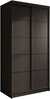 Riidekapp Adrk Furniture Verto 100, liugustega, 100 x 58 x 200 cm, must
