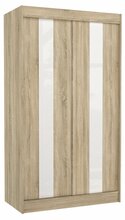 Riidekapp Adrk Furniture Karen, liugustega, 61 x 120 x 215 cm, tamme värvi