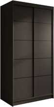 Riidekapp Adrk Furniture Verto 100, liugustega, 100 x 58 x 200 cm, must