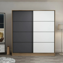 Riidekapp Kalune Design Kale 7170, 52 x 220 x 210 cm, valge/tumehall