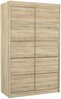 Riidekapp Adrk Furniture Benisso 120, 120 x 58 x 200 cm, sonoma/tamm