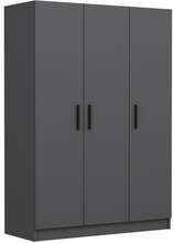 Riidekapp Kalune Design Kale 2266, 52 x 135 x 210 cm, antratsiit