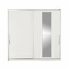 Riidekapp Kalune Design SWD-720-BB-3, 60 x 210 x 207 cm, peegliga, valge