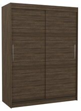 Riidekapp Adrk Furniture Denver 150, 58 x 150 x 200 cm, tumepruun