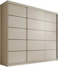 Liugustega riidekapp Adrk Furniture Andy 250, 250 x 215 x 58 cm, pruun