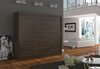 Riidekapp Adrk Furniture Antos 250, liugustega, 250 x 215 x 58 cm, šokolaad