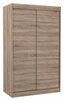 Riidekapp Adrk Furniture Collin 120, 120 x 58 x 200 cm, pruun/pruunikas