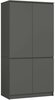 Riidekapp Akord S90 4D CLP, 90 x 51 x 180 cm, grafiit/hall