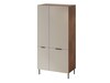 Riidekapp Cama Meble 5 ALMERA, 90 x 52 x 185 cm, pähkel/kasmiir