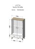 Riidekapp Cama Meble Lotta 2D2D, 55 cm, valge/tamme värvi