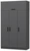 Riidekapp Kalune Design Minar 3 255, 135 x 52 x 255 cm, antratsiit