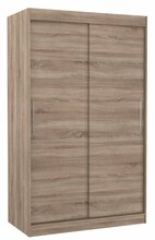 Riidekapp Adrk Furniture Collin 120, 120 x 58 x 200 cm, pruun/pruunikas