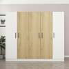Riidekapp Kalune Design Kale 3110, 52 x 225 x 190 cm, valge
