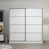 Riidekapp Kalune Design Kale 7148, 52 x 220 x 210 cm, valge