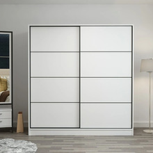 Riidekapp Kalune Design Kale 7148, 52 x 220 x 210 cm, valge