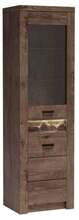 Vitriinkapp Halmar Indianapolis I4, 42 x 56 x 192 cm, tumepruun