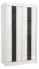 Riidekapp Adrk Furniture Karen, liugustega, 61 x 120 x 215 cm, valge