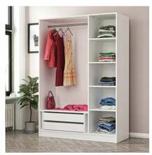 Riidekapp Kalune Design Kale 190, 52 x 135 x 190 cm, valge