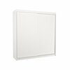 Riidekapp Adrk Furniture Terecia 200, liugustega, 58 x 200 x 215 cm, valge