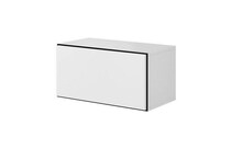Seinakapp Cama Meble Roco RO3, 75 x 39 x 37 cm, valge/must/valge