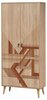 Riidekapp Kalune Design City Flow, 45 x 80 x 190 cm, pruun