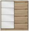 Riidekapp Kalune Design Kale 3174, 52 x 180 x 190 cm, peegliga, puit/pruun