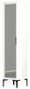Riidekapp Kalune Design Kumsal R, 47.5 x 40 x 201.4 cm, peegliga, valge
